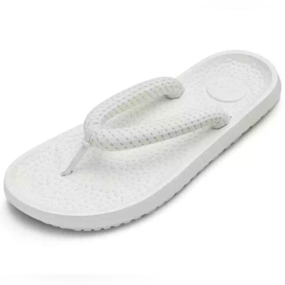 ALLBIRDS Sugar Zeffer Unisex Cushioned Beach Flip Flop Washable Blizzard White - Picture 5 of 6